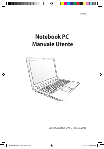 Manuale Asus UL50Vs Notebook