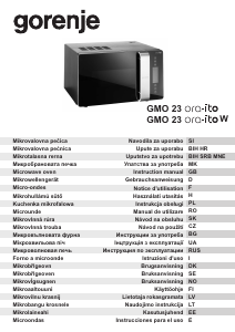 Brugsanvisning Gorenje GMO23 ORA ITO Mikroovn