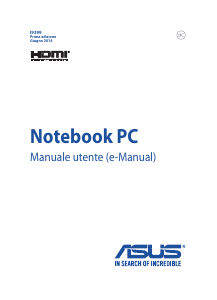 Manuale Asus G551JX ROG Notebook