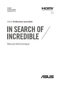 Mode d’emploi Asus G501VW ROG Ordinateur portable