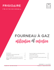 Mode d’emploi Frigidaire PCFG3078AF Cuisinière