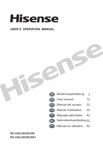Manual Hisense RL325D4AW1 Frigorífico