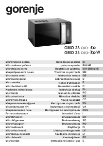 Priručnik Gorenje GMO230 ORA ITO W Mikrovalna pećnica