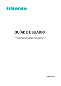 Manual de uso Hisense 43A7300F Televisor de LED