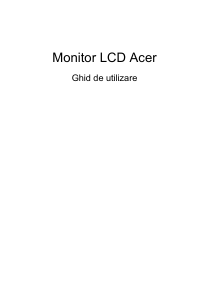 Manual Acer B246WLA Monitor LCD