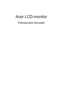Használati útmutató Acer ED322QA LCD-monitor