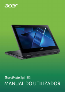Manual Acer TravelMate Spin B311R-31 Computador portátil