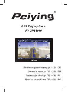 Instrukcja Peiying PY-GPS5010 Nawigacja przenośna
