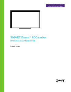 Bruksanvisning Smart 800i5 Interaktiv skrivtavla