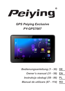 Manual Peiying PY-GPS7007 Sistem de navigatie