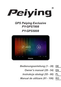 Manual Peiying PY-GPS7008 Car Navigation
