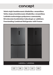 Manuál Concept LA8383DS Lednice s mrazákem