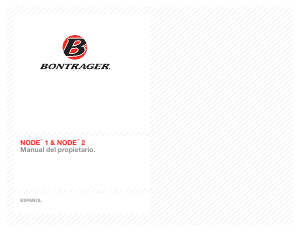 Manual de uso Bontrager Node 2 Ciclocomputador