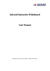 Bruksanvisning QOMO QWB898 Interaktiv skrivtavla