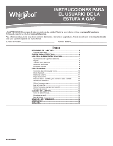 Manual de uso Whirlpool WFG510S0AS Cocina