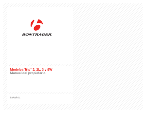 Manual de uso Bontrager Trip 2L Ciclocomputador