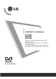 Bruksanvisning LG M227WDP-PC LCD skärm