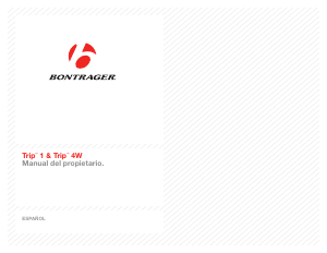 Manual de uso Bontrager Trip 4W Ciclocomputador