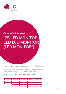 Bruksanvisning LG 24M37H-B LED skärm