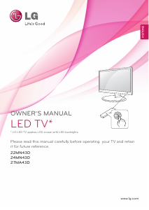 Bruksanvisning LG 24MN43D-PZ LED skärm