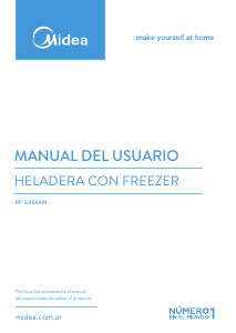 Manual de uso Midea RF-S318XAR1 Frigorífico combinado
