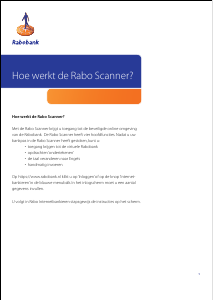 Handleiding Rabobank Rabo Scanner Kaartlezer