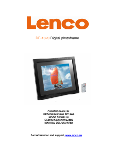 Bedienungsanleitung Lenco DF-1320 Digitaler bilderrahmen