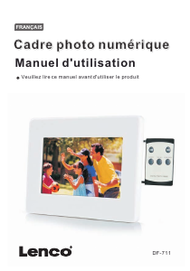 Mode d’emploi Lenco DF-711 Cadre photo numérique