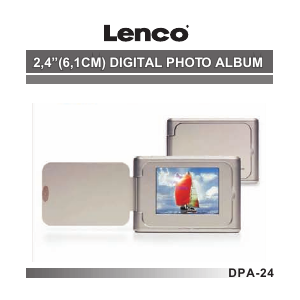 Manual de uso Lenco DPA-24 Marco digital
