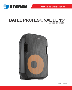 Manual de uso Steren BAF-1555BT Altavoz
