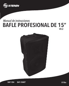 Bruksanvisning Steren BAF-1594BT Högtalare