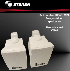 Bruksanvisning Steren SPK-1100BL Högtalare