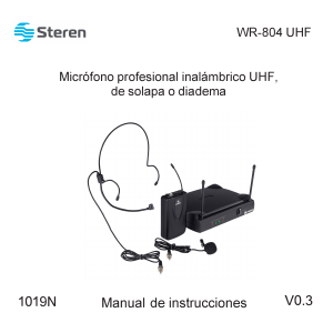 Bruksanvisning Steren WR-804UHF Mikrofon