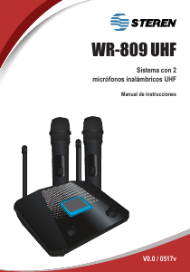 Bruksanvisning Steren WR-809 UHF Mikrofon