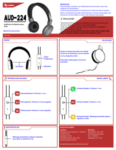 Manual Steren AUD-224 Headphone
