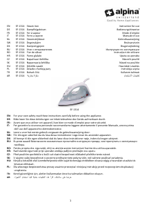 Handleiding Alpina SF-1314 Strijkijzer