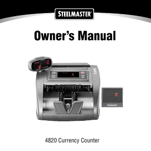 Manual Steelmaster 4820 Banknote Counter