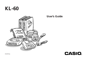 Handleiding Casio KL-60 Labelprinter