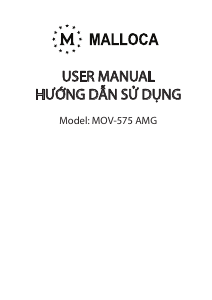 Hướng dẫn sử dụng Malloca MOV-575 AMG Lò nướng