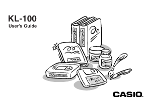 Manual Casio KL-100 Label Printer