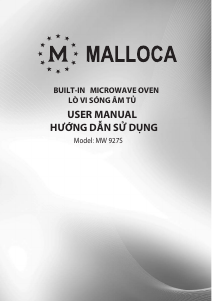 Bruksanvisning Malloca MW 927S Mikrovågsugn