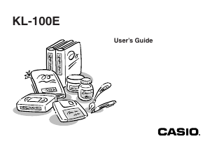 Handleiding Casio KL-100E Labelprinter