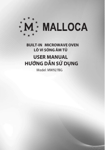 Bruksanvisning Malloca MW-927BG Mikrovågsugn