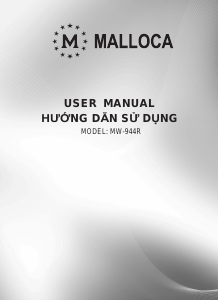Hướng dẫn sử dụng Malloca MW-944R Lò vi sóng