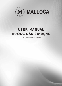 Hướng dẫn sử dụng Malloca MW-944TA Lò vi sóng