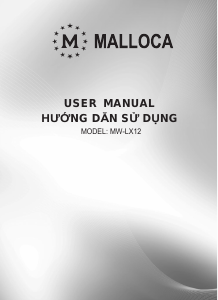 Bruksanvisning Malloca MW-LX12 Mikrovågsugn