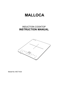 Bruksanvisning Malloca MCT-K30 Häll