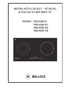 Hướng dẫn sử dụng Malloca MH-02IR D Tarô