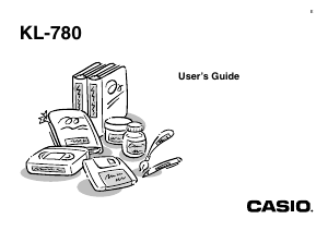 Handleiding Casio KL-780 Labelprinter