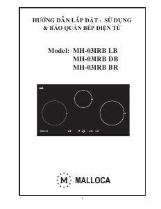 Hướng dẫn sử dụng Malloca MH-03IRB LB Tarô